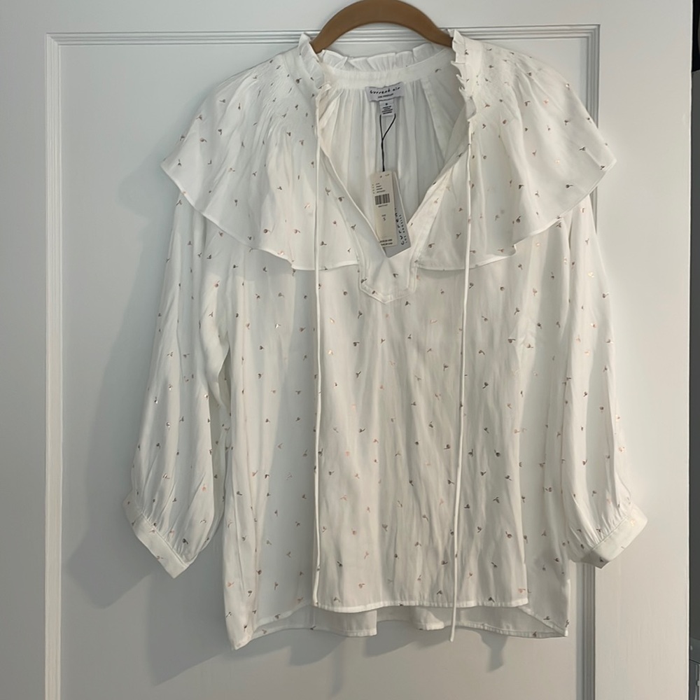 Current Air White Blouse